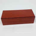 Причудливая глянцевая деревянная упаковочная коробка для кошелька для ручки